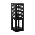 LAMPADA DA TAVOLO ALAMONTE 3 1 X E27 STRUTTURA ALLUMINIO NERO DA ESTERNO IP44 15 x 15 H45