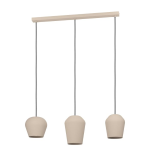 SOSPENSIONE CAMBAITO 3 X E27 STRUTTURA METALLO SABBIA 89.5 x 19.5 H110