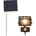 FARO LED DA ESTERNO SOLARE VILLAGRAPPA 3000K BATTERIA 2600MAH METALLO NERO SENSORE PIR IP44 15 x 8 H16