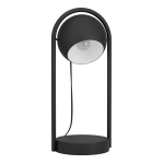 LAMPADA DA TAVOLO MURNIA 1 X E14 METALLO NERO INTERNO BIANCO 19 x 16.5 H43