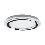 PLAFONIERA ZAMPOTE LED 25W 3400 LUMEN 3000K STRUTTURA ALLUMINIO BIANCO E NERO Ø42 H5