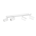 PLAFONIERA TELIMBELA-Z 4 X GU10 4 X 4,9W 2700K-6500K CAMBIO COLORE APP E TELECOMANDO STRUTTURA METALLO BIANCO 58 x 8 H9.7