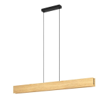 SOSPENSIONE ANCHORENA-Z LED 35W 2700K - 6500K 3980 LUMEN CAMBIO COLORE APP O TELECOMANDO STRUTTURA IN LEGNO 123 x 5.5 H110