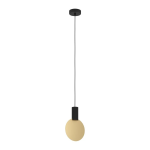 SOSPENSIONE SARONA 1 X GU10 4,5W 3000K STRUTTURA METALLO NERO E ORO Ø21 H110
