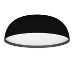 PLAFONIERA TOLLOS-Z LED 22,5W 2700K - 6500K CAMBIO COLORE APP E TELECOMANDO STRUTTURA METALLO NERO DIFFUSORE POLICARBONATO Ø40 H13