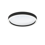 PLAFONIERA MONTEMORELOS-Z LED 17,8W 2700K - 6500K RGB TW CAMBIO COLORE APP E TELECOMANDO STRUTTURA ALLUMINIO BIANCO DIFFUSORE POLICARBONATO EFFETTO CRISTALLI Ø42 H5