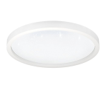 PLAFONIERA MONTEMORELOS-Z LED 34,5W 2700K - 6500K RGB TW CAMBIO COLORE APP E TELECOMANDO STRUTTURA ALLUMINIO BIANCO DIFFUSORE POLICARBONATO EFFETTO CRISTALLI Ø57 H7