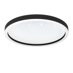 PLAFONIERA MONTEMORELOS-Z LED 34,5W 2700K - 6500K RGB TW CAMBIO COLORE APP E TELECOMANDO STRUTTURA ALLUMINIO BIANCO DIFFUSORE POLICARBONATO EFFETTO CRISTALLIo Ø57 H7