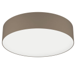 PLAFONIERA ROMAO-Z LED 35W 2700K - 6500K RGB + TW CAMBIO COLORE APP E TELECOMANDO DIFFUSORE TESSUTO TORTORA Ø57 H15