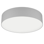 PLAFONIERA ROMAO-Z LED 35W 2700K - 6500K RGB + TW CAMBIO COLORE APP E TELECOMANDO STRUTTURA METALLO BIANCO E TESSUTO BIANCO Ø57 H15