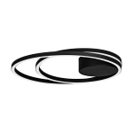 PLAFONIERA RUOTALE LED 36W 3000K 4400LUMEN STRUTTURA METALLO NERO Ø45 H5.5