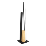LAMPADA DA TAVOLO PANAGRIA LED 6,8W 5,2W 1440 LUMEN 3000K STRUTTURA METALLO NERO E LEGNO 7.5 x 4.5 H45.5