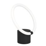 LAMPADA DA TAVOLO CARANACOA LED 11,5W 1500 LUMEN 3000K STRUTTURA METALLO NERO DIFFUSORE POLICARBONATO BIANCO 26 x 5 H26