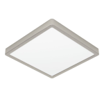 PLAFONIERA FUEVA 5 LED 20,5W 2400 LUMEN 3000K STRUTTURA METALLO NICKEL SATINATO 28.5 x 28.5 H2.8