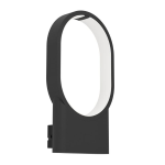 APPLIQUE CODRIALES LED 10,8W 3000K STRUTTURA METALLO NERO 18 x 6.5 H32