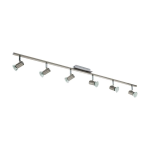 PLAFONIERA ROTTELO 6 X GU10 LED 6 X 5W INCLUSA STRUTTURA METALLO SATINATO 116 x 7
