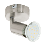 APPLIQUE BUZZ 1 X GU10 LED 1 X 3W 3000K INCLUSA STRUTTURA NICKEL SATINATO Ø6