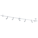PLAFONIERA VILANOVA 5 X GU10 LED 5 X 3W INCLUSA STRUTTURA ALLUMINIO CROMATO 200 H20
