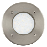 FARETTO CALPESTABILE LAMEDO 1 X 2,5W LED 3000K 230Lm STRUTTURA ACCIAIO INOX IP67 Portata max 500Kg Ø10 Foro Ø9,5