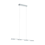 SOSPENSIONE CARTAMA LED 4X4,5W 3000K 2200Lm STRUTTURA METALLO CROMATO 77.5 x 11.5 H110