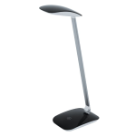 LAMPADA DA TAVOLO CAJERO LED 4,5W 4000K 550Lm STRUTTURA PLICARBONATO NERO DIMMERABILE 15 x 10 H50