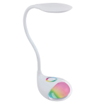 LAMPADA DA TAVOLO CABADO 1 LED 2,2W 5000K 300Lm LED RGB 0,3W 5000K 20Lm STRUTTURA POLICARBONATO BIANCO RGBW 14 x 11 H49
