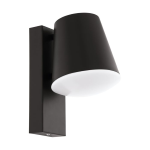 APPLIQUE CALDIERO 1 X E27 STRUTTURA METALLO AINCATO ANTRACITE DIFFUSORE POLICARBONATO IP44 14 x 18,5 x H24
