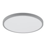 PLAFONIERA FUEVA 1 LED 25W 3000K 2500Lm inclusa STRUTTURA ALLUMINIO ARGENTO Ø40 H3
