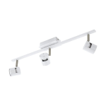 PLAFONIERA SPOT VERGIANO 3 X GU10 3 X 4,8W INCLUSA STRUTTURA ALLUMINIO BIANCO 69 x 7