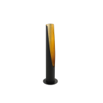 LAMPADA DA TAVOLO BARBOTTO 1 X GU10 LED 5W INCLUSA STRUTTURA METALLO NERO INTERNO ORO Ø6 H39.5