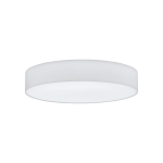 PLAFONIERA PASTERI  5 X E27 STRUTTURA METALLO DIFFUSORE TESSUTO BIANCO Ø76 H15