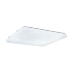 PLAFONIERA FRANIA-S LED 33,5W 3000K 3900Lm STRUTTURA METALLO BIANCO DIFFUSORE POLICARBONATO EFFETTO CRISTALLI 43 x 43 H7
