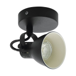 APPLIQUE SERAS 2 1 X GU10 LED 1 X 3,3W STRUTTURA METALLO NERO Ø10