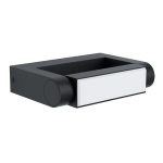 APPLIQUE BRIANZA LED 4,8W 3000K 450Lm STRUTTURA ALLUMINIO NERO IP44 20 x 14 H5