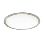 PLAFONIERA DA INCASSO FUEVA FLEX LED 22W 2800 LUMEN 3000K ALLUMINIO NICKEL SATINATO Ø22.5 H2.5 Foro Ø7