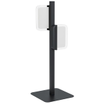 LAMPADA DA TAVOLO ERVIDEL LED 2 X 4,5 960 LUMEN 3000K METALLO NERO DIFFUSORE POLICARBONATO 15.5 x 6 H50
