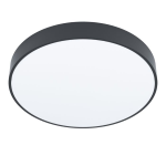 PLAFONIERA ZUBIETA-A LED 18W 2700K 6500K 1900Lm STRUTTURA METALLO NERO CAMBIO COLORE CON TELECOMANDO Ø30