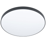 PLAFONIERA ZUBIETA-A LED 36W 2700K 6500K 3700Lm STRUTTURA METALLO NERO CAMBIO COLORE CON TELECOMANDO Ø59.5