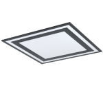 PLAFONIERA SAVATARILA LED 36W 4000K 4600Lm STRUTTURA ALLUMINIO NERO POLICARBONATO BIANCO 59.5 x 59.5 H6