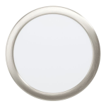 PANNELLO DA INCASSO FUEVA 5 LED 16,5W 3000K 1800Lm STRUTTURA METALLO NICKEL SATINATO Ø21.6 Foro Ø20.5