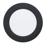 PANNELLO DA INCASSO FUEVA 5 LED 5,5W 3000K 650Lm STRUTTURA METALLO NERO Ø11.7 Foro Ø10.5