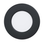 PANNELLO DA INCASSO FUEVA 5 LED 2,7W 4000K 360Lm STRUTTURA METALLO NERO IP44 Ø8.6 Foro Ø7.5
