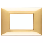 Placca 3M oro lucido SERIE VIMAR PLANA