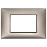 Placca 3M nichel perlato SERIE VIMAR PLANA