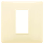 Placca 1M crema TECNOPOLIMERO SERIE VIMAR PLANA