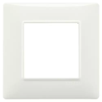Placca 2M avorio 2 MODULI TECNOPOLIMERO SERIE VIMAR PLANA