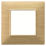 Placca 2M frassino 2 MODULI LEGNO SERIE VIMAR PLANA