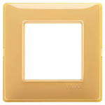 Placca 2M Reflex ambra 2 MODULI TECNOPOLIMERO SERIE VIMAR PLANA