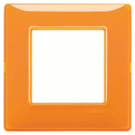 Placca 2M Reflex arancio 2 MODULI TECNOPOLIMERO SERIE VIMAR PLANA