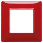 Placca 2M Reflex rubino 2 MODULI TECNOPOLIMERO SERIE VIMAR PLANA